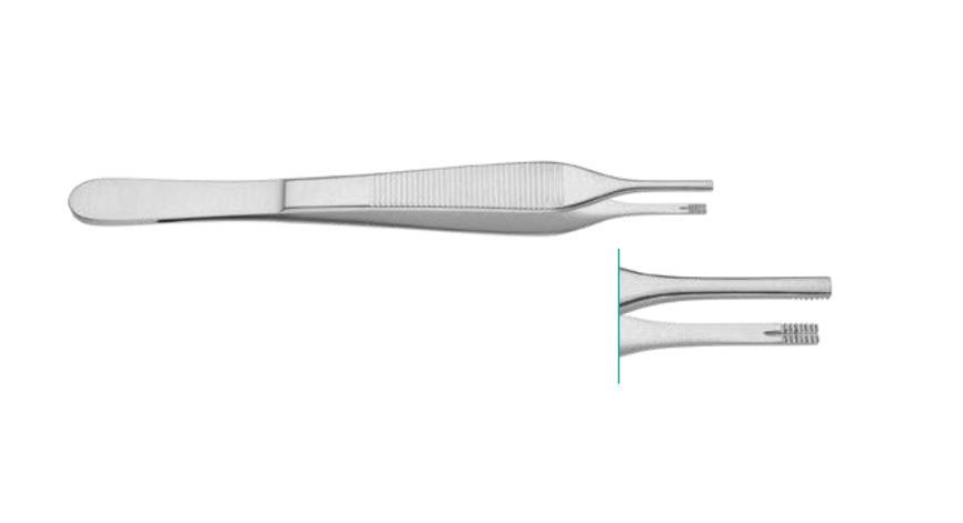 Adson-Brown Pinzette 7x7 Zähne, 120mm