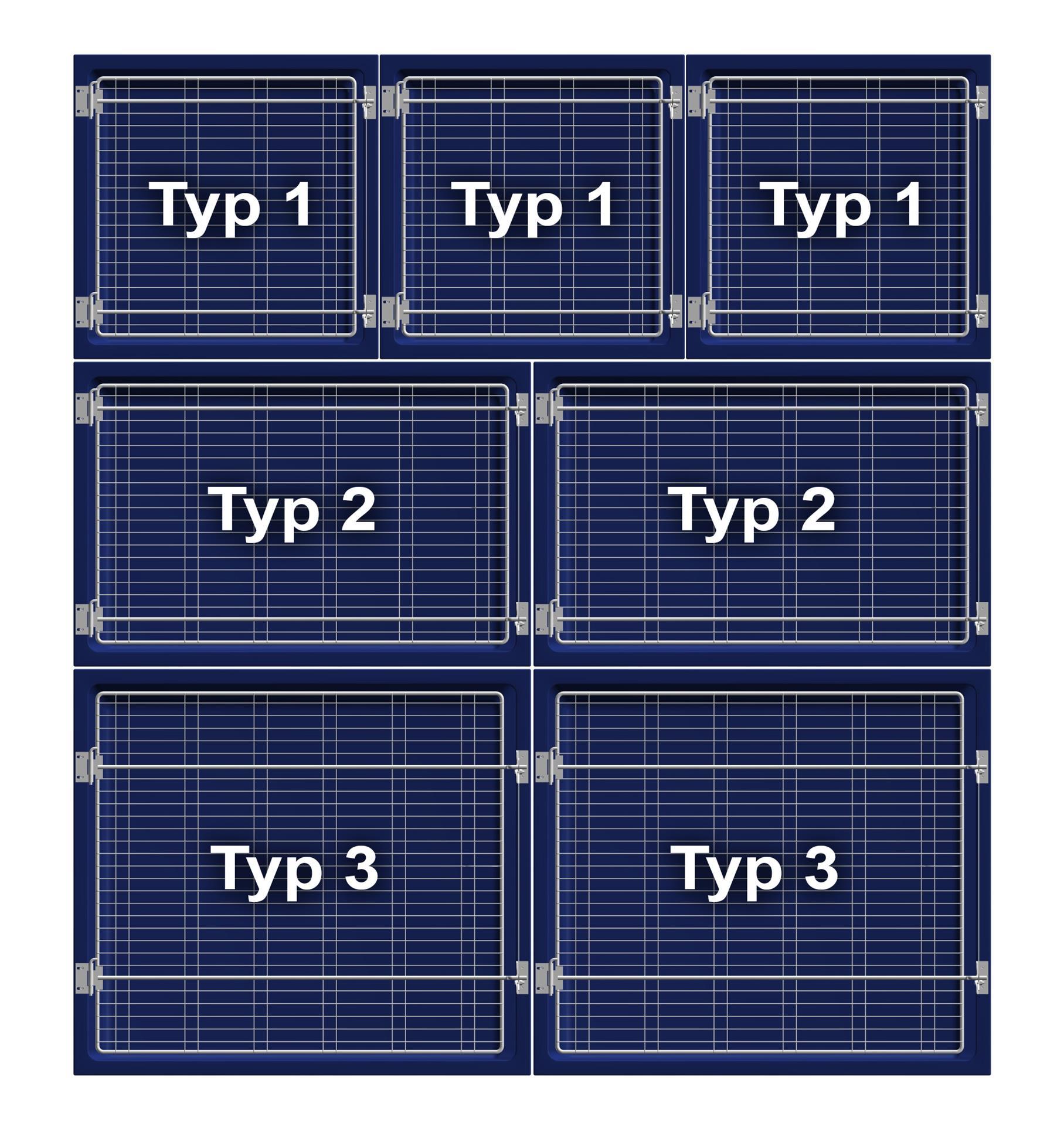 MK 33 Boxen Gestelle für 2 x Typ 3,2 x Typ 2, 3 x Typ 1