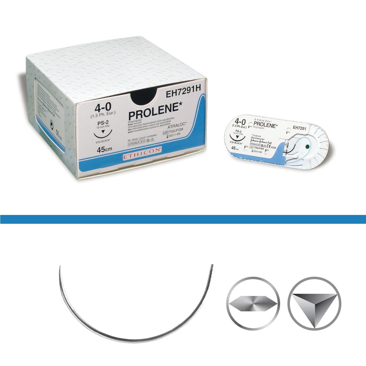 PROLENE BLAU MONOFIL, SH1, USP3-0, 0,75m, 36 Stück