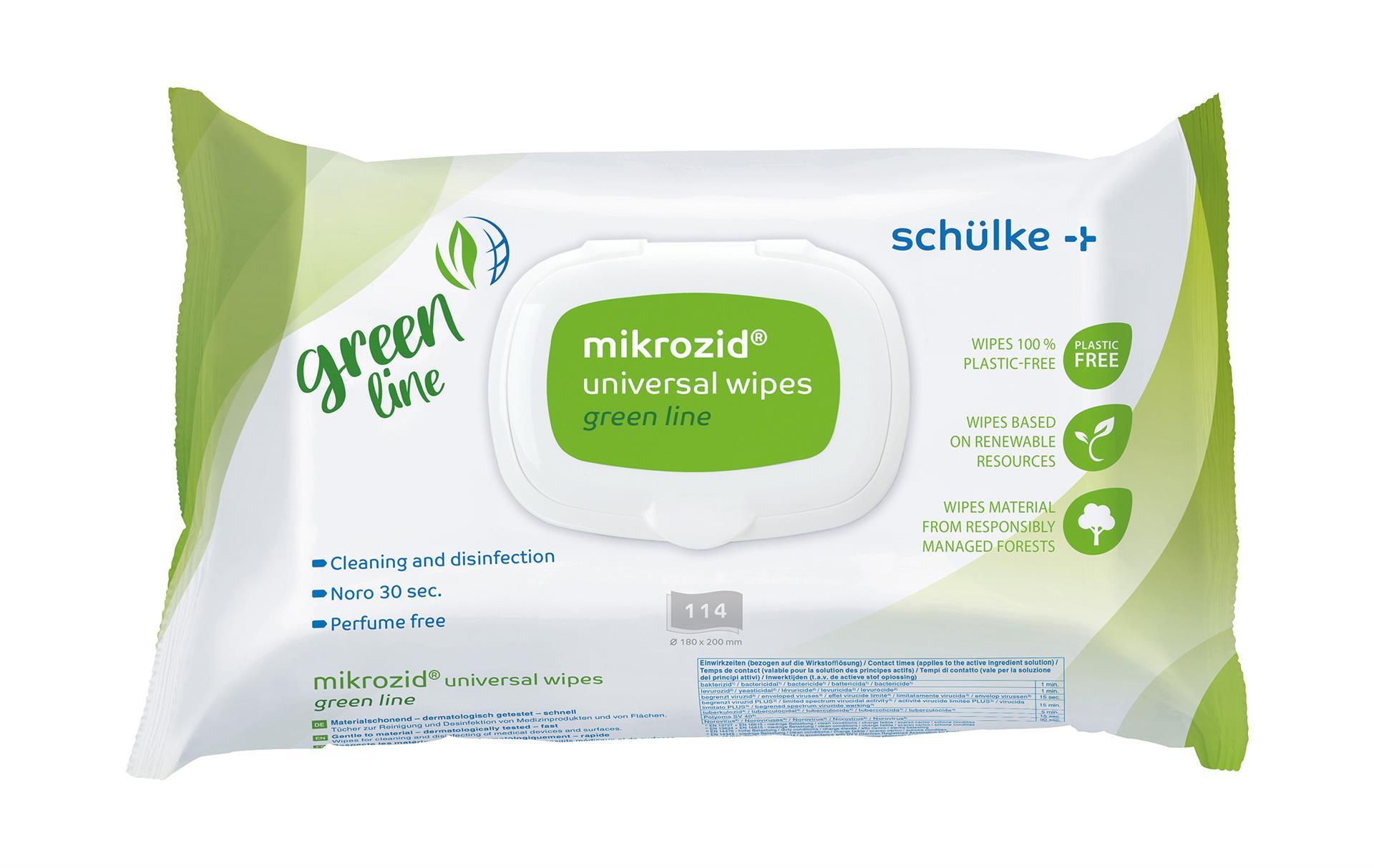 Mikrozid Universal Wipes green line [18 x 20cm] [114 Stück]