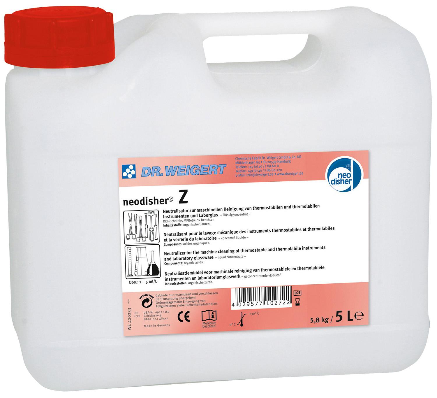 Neodisher Z, 5 Liter, Neutralisationsmittel,