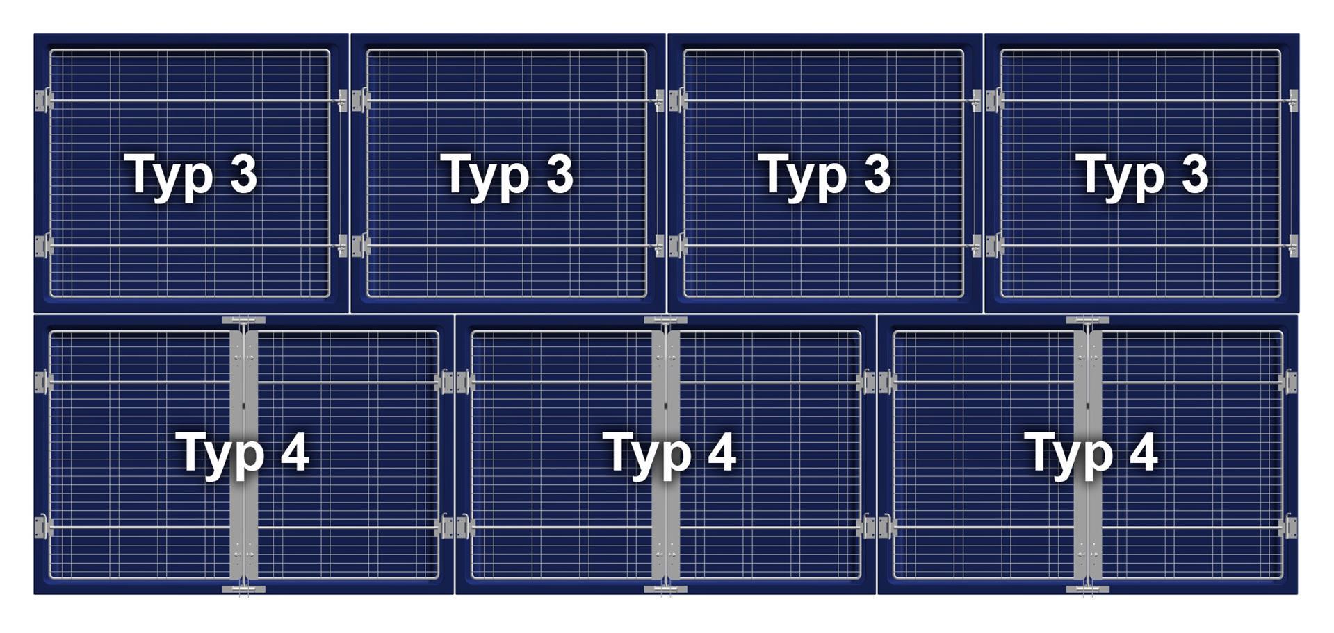 MK-26 Gestell für Tierboxenkombinationen   3 x Typ 4 und 4 x Typ 2