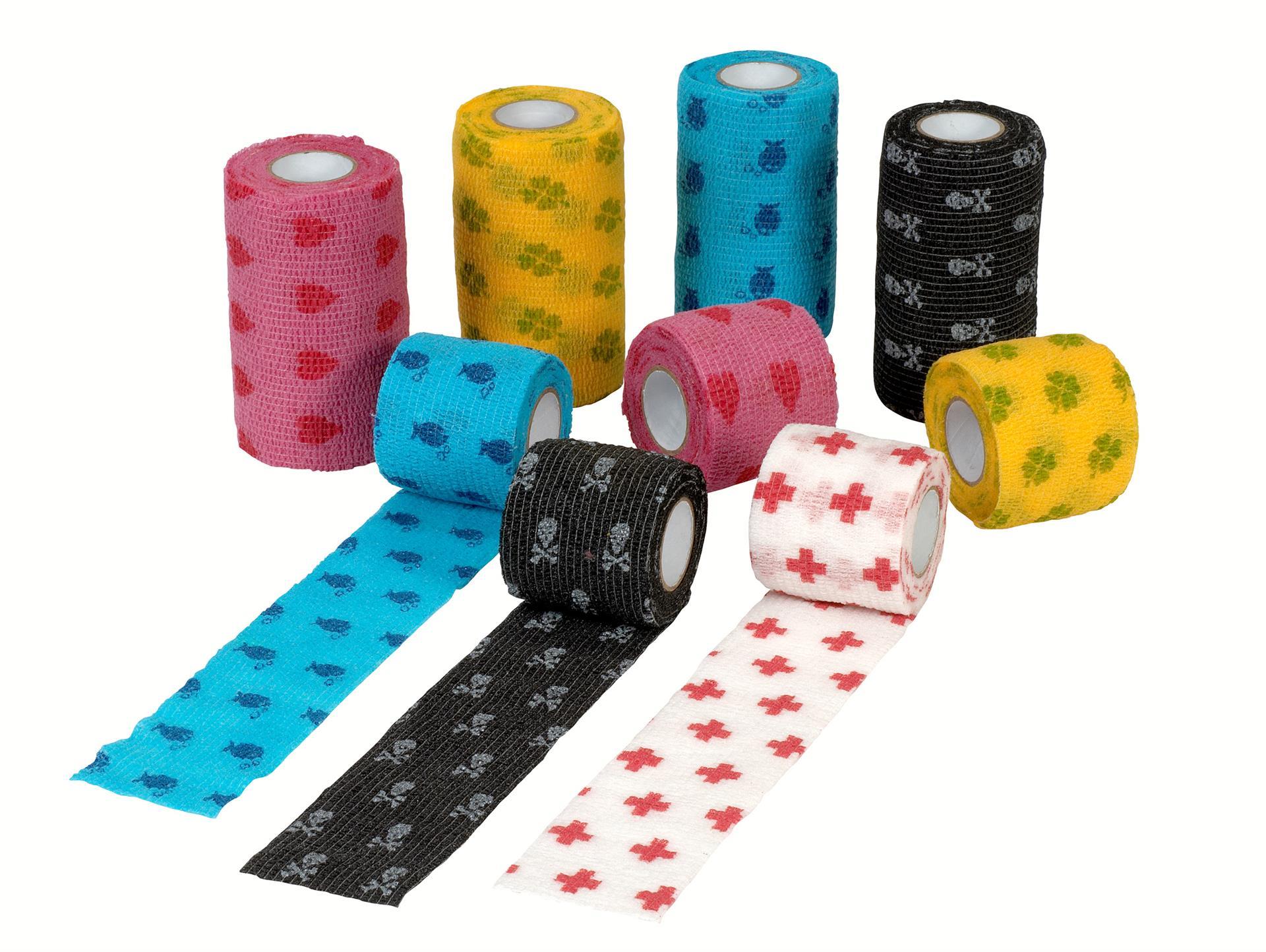 Fun-Flex Pet bandage, bunt, 7.5 cm, 10 Rollen