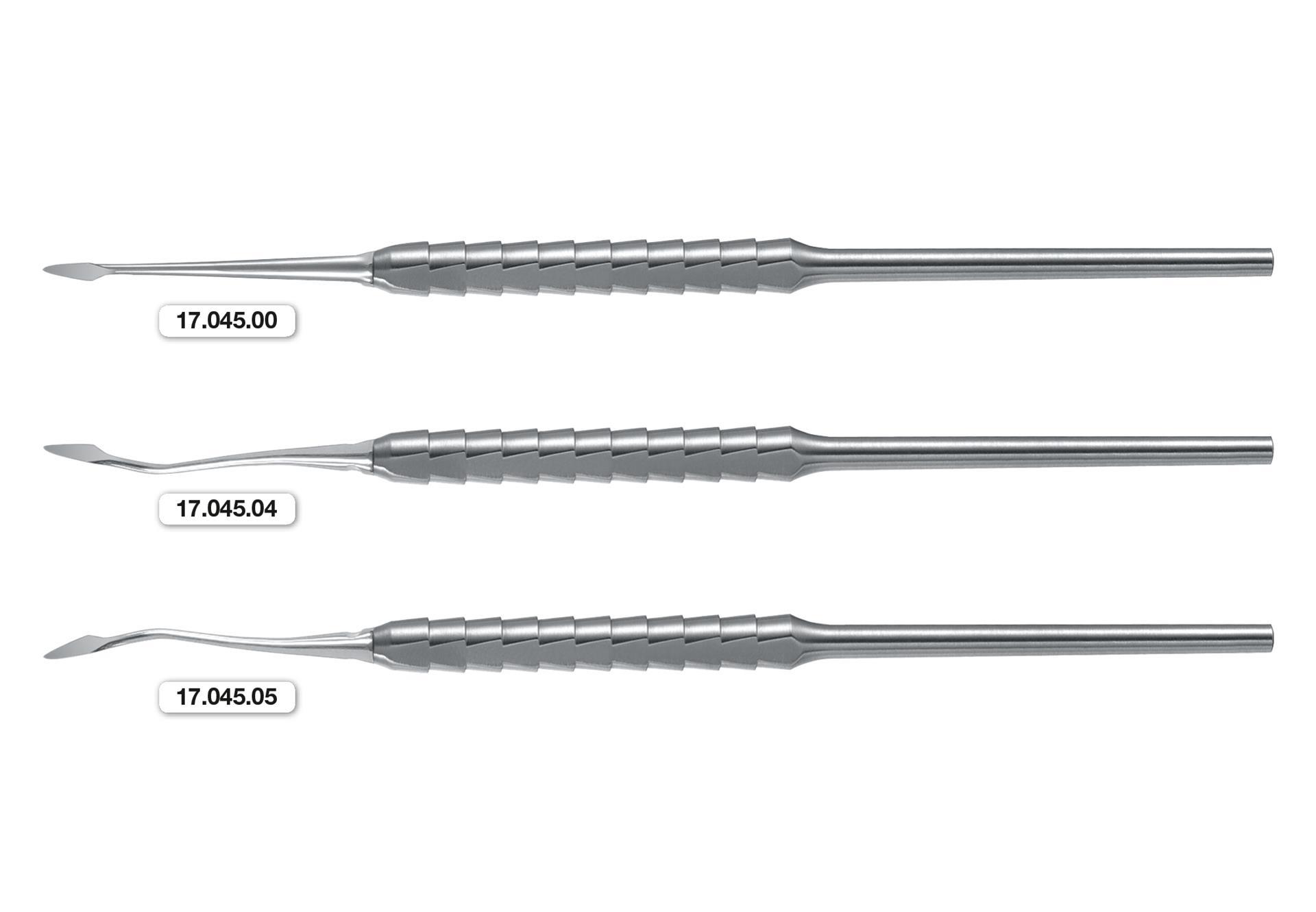 Approximal Desmotom, Fig. 4, distal Biegung, 3mm, ausw. m4x0,5, einendig im Zepf-Design-Schuppengr.