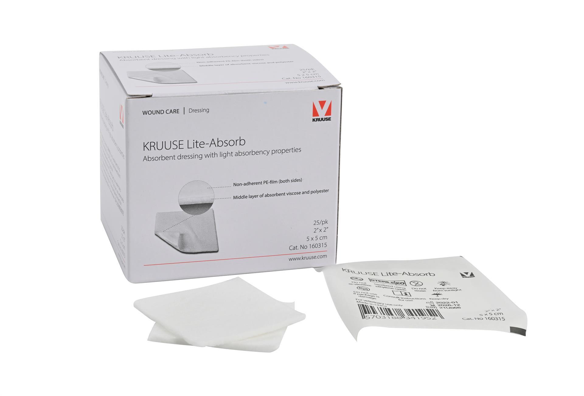 KRUUSE Lite-Absorb, 5 x 5 cm, 25 Stück