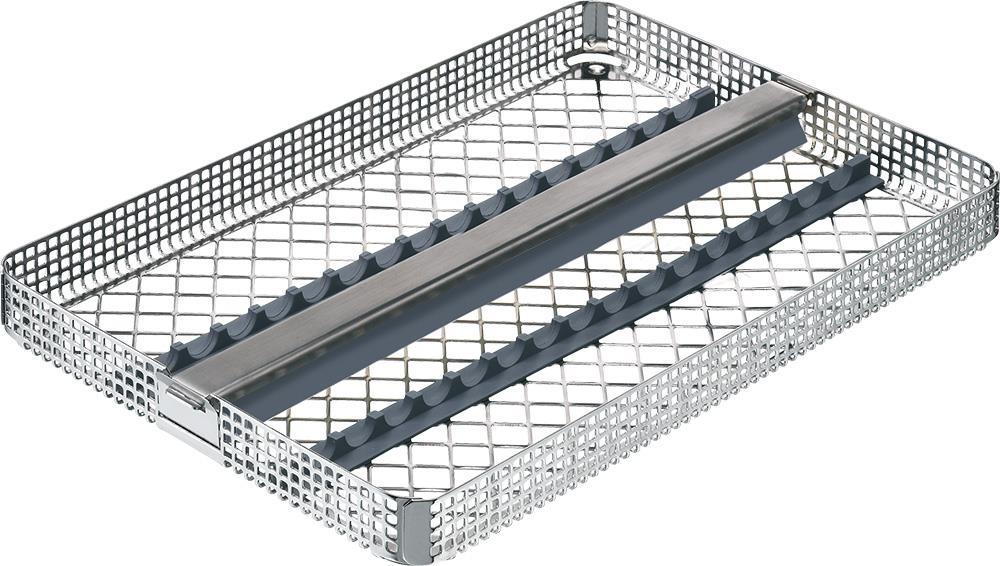 Waschrahmen 1/1 mit 2 Silkonstreifen und Niederhalter längs, 275 x 178 x 24 mm