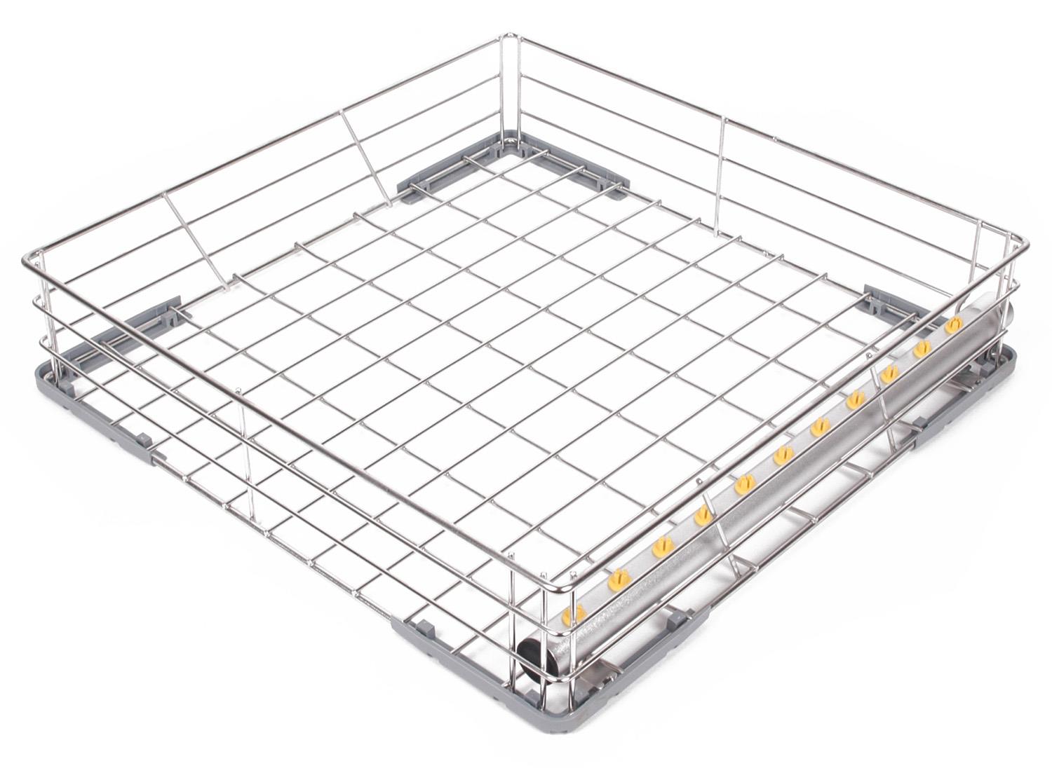Basiskorb mit Injektorschiene, mit 11 Blindschrauben