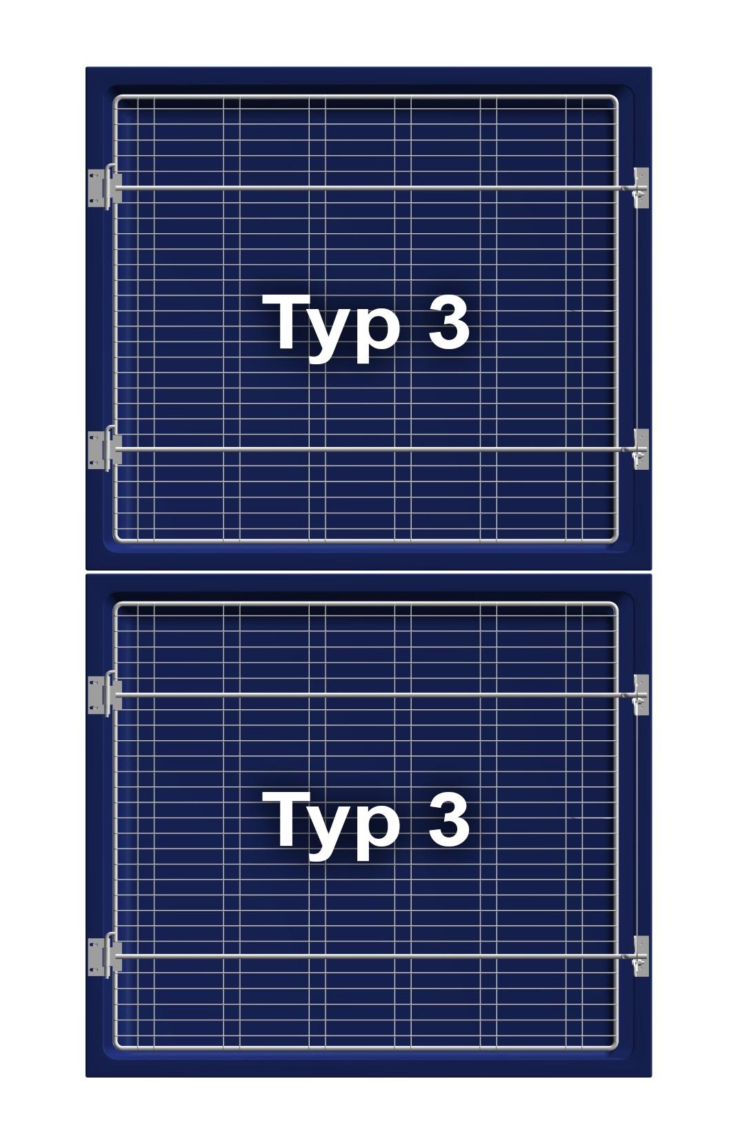 MK 21 Gestell für Tierboxenkombinationen     1 x Typ 3 und 1 x Typ 2