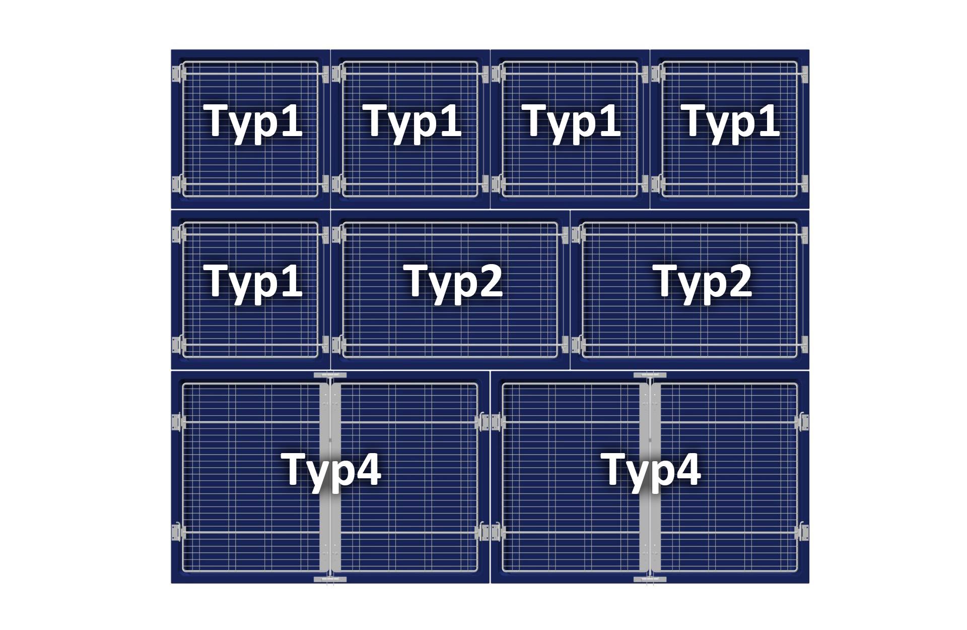 MK 35 Gestell für Tierboxenkombinationen   2 x Typ  4..