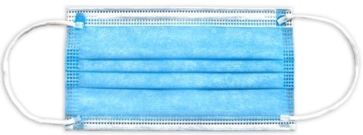 Mundschutz mit Gummizug FIWA protect , blau Typ II, 3-lagig, 50 Stück