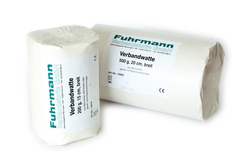 Verbandwatte 100%BW 500g, 20 cm breit