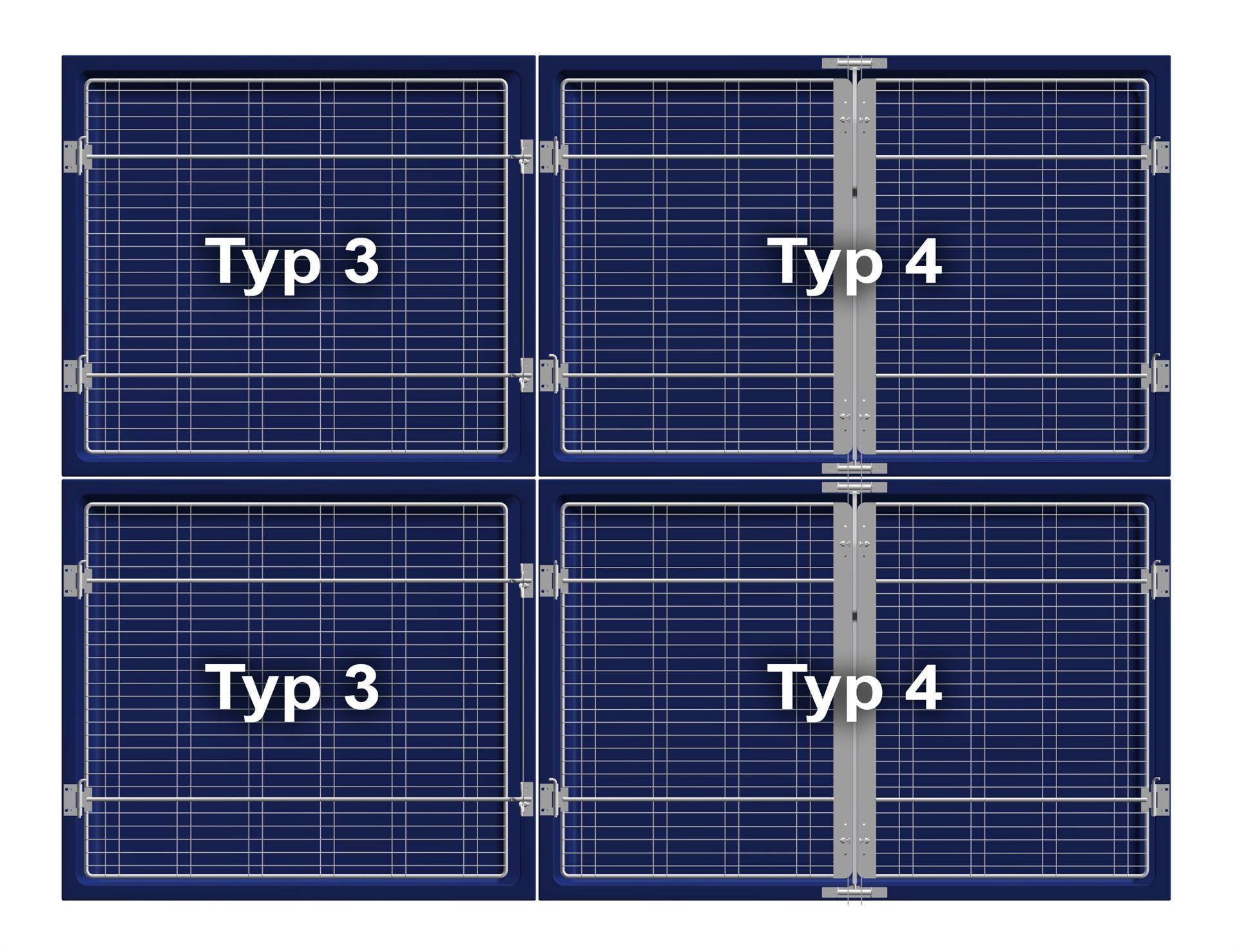 MK 24 Gestell für Tierboxenkombination  Typ 3, Typ 4, Typ 2 und  2 x Typ 1