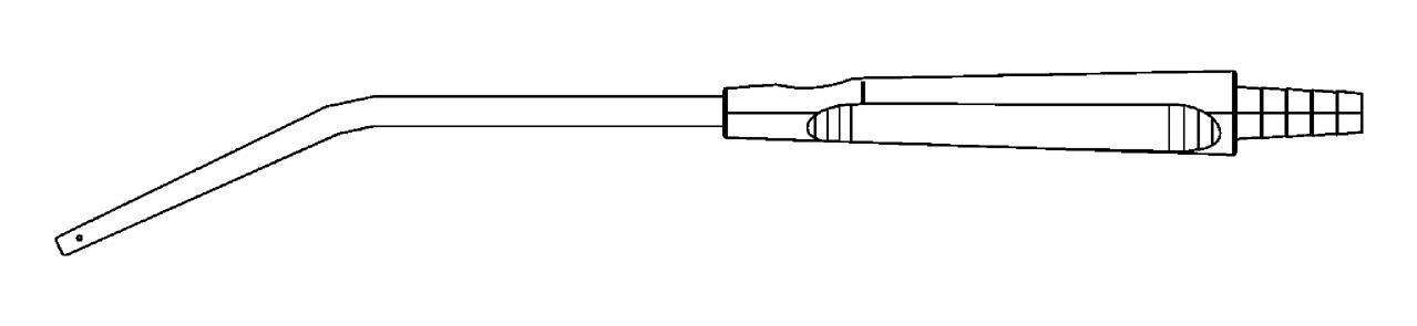 Saugansatz Yankauer dist. Öffnung, seitl. Augen, Handgriff 8 mm, 60 Stück