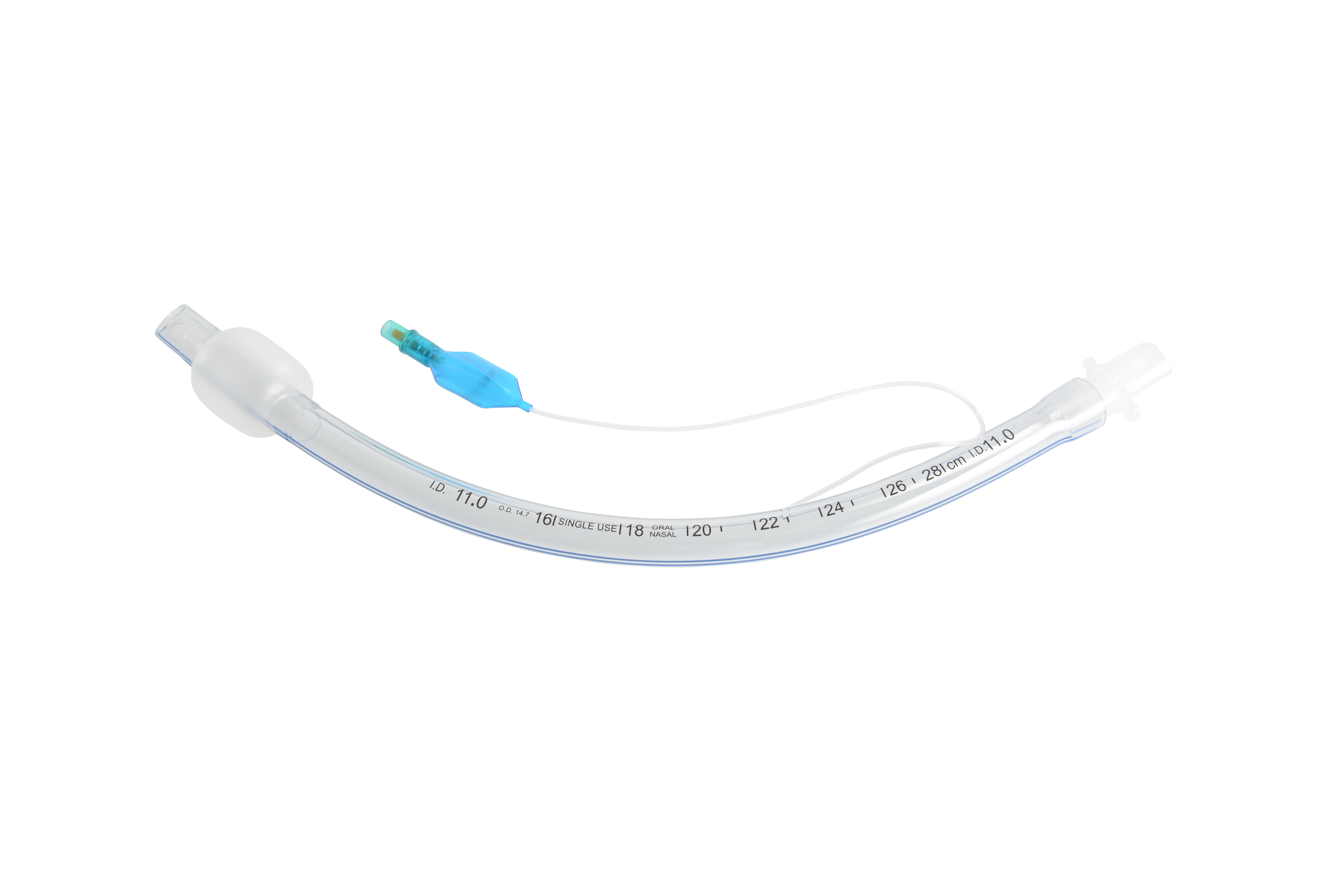 KRUUSE PVC Endotrachealtuben mit Cuff, ID 11,0mm 33,5 cm, 10 Stück