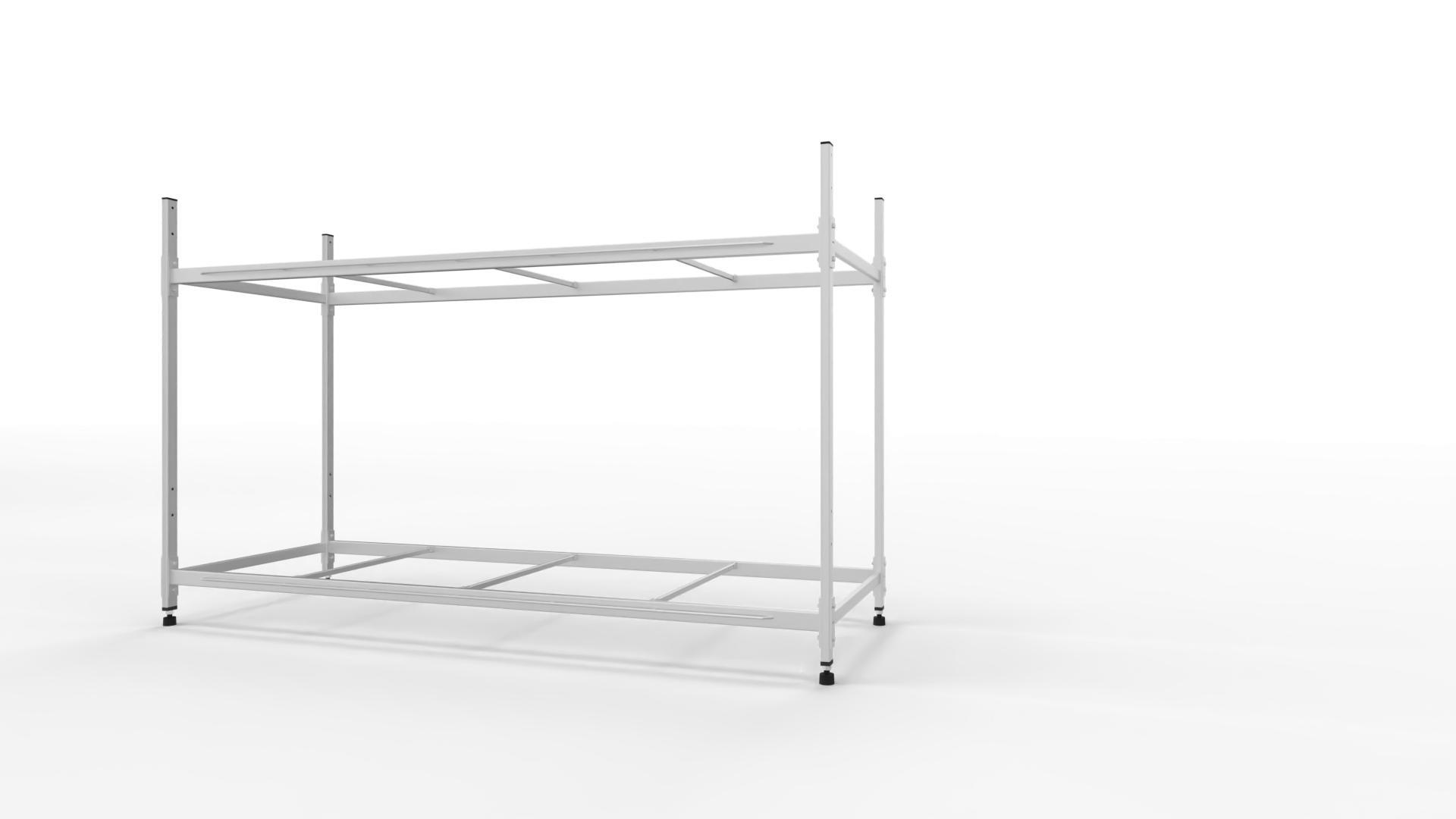 MK 23 Gestell  für Tierboxenkombinationen   3 x Typ 1 und  2 x Typ 3